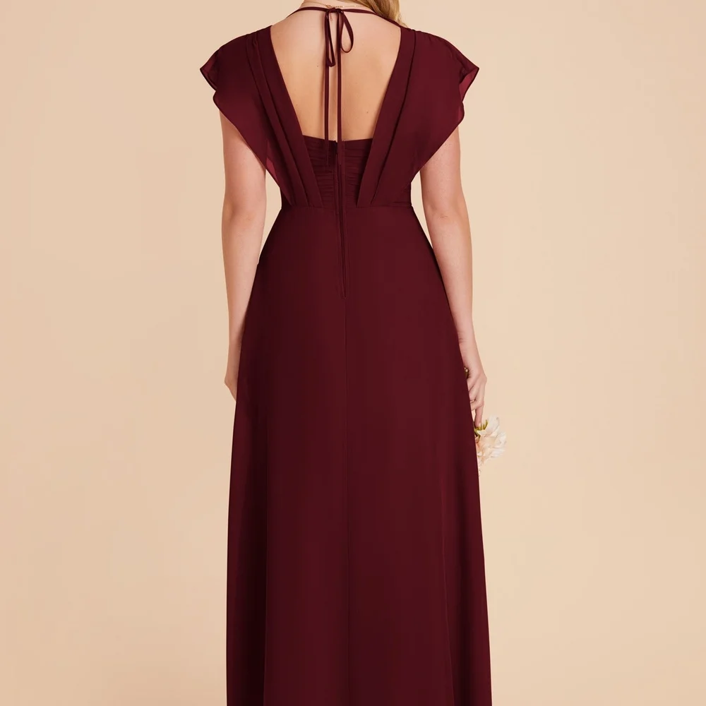 NWT Birdy Grey Violet Chiffon Cabernet Maxi Dress 2X - Picture 2 of 4